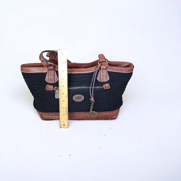 B.O.C Born Concept Faux Leather Woven Knit Shoulder Bag - Picture 11 of 13